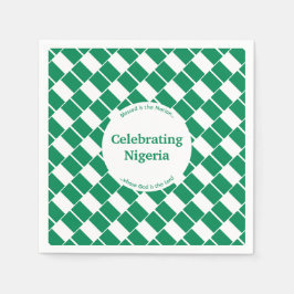 Guardanapo De Papel CELEBRAR NIGÉRIA Documento do Partido da Bandeira 