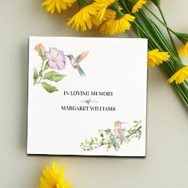 Guardanapo De Papel Celebration Of Life Hummingbirds Floral