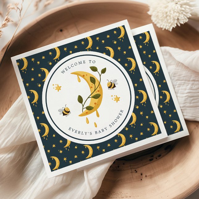 Guardanapo De Papel Celestial Bumblebee Moon Chá de fraldas (Criador carregado)