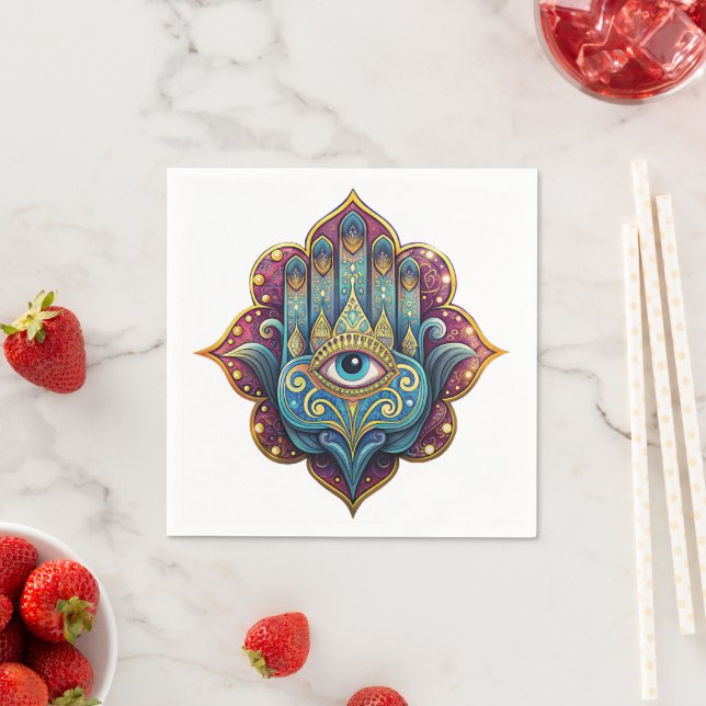 Guardanapo De Papel Celestial Hamsa  (Insitu)