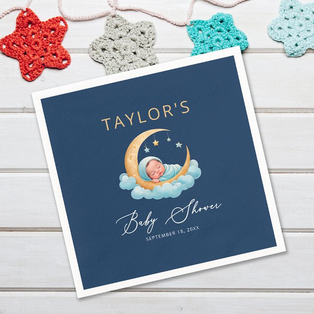 Guardanapo De Papel Celestial Moon and Stars Over the Moon Paper (Criador carregado)