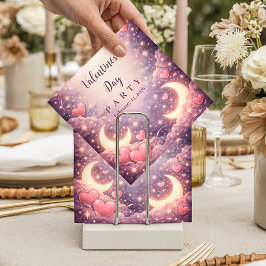 Guardanapo De Papel Celestial Moon Hearts Valentine Party