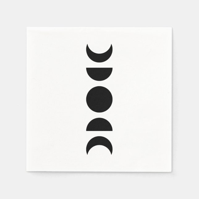 Guardanapo De Papel Celestial Moon Phases (Frente)