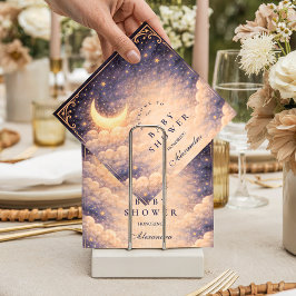 Guardanapo De Papel Celestial Moon Stars Neutral Baby Shower