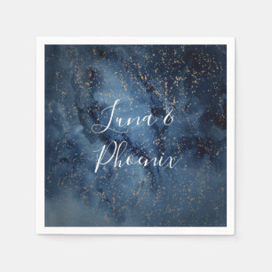 Guardanapo De Papel Celestial Night Sky   Casamento Dourado de Nápole