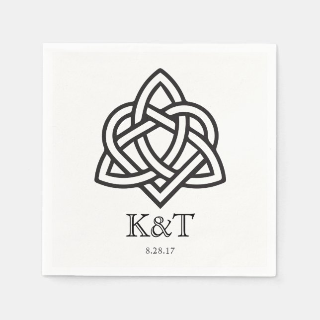 Guardanapo De Papel Celta - Coquetel Personalizado Napkins (Frente)