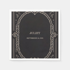 Guardanapo De Papel Celta Nórdico Diversão Medieval Cópice Chá de Noiv