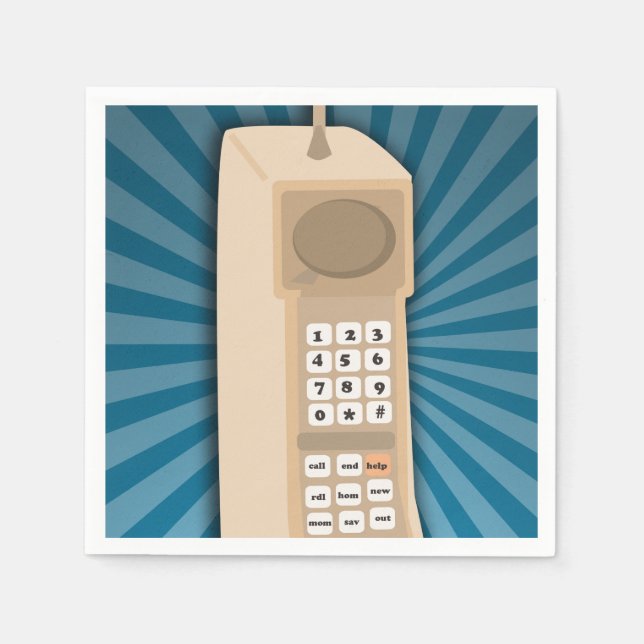 Guardanapo De Papel Celular Engraçado (Frente)