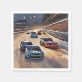 Guardanapo De Papel Cena Colorida de Corrida do Crepúsculo de Alta Vel