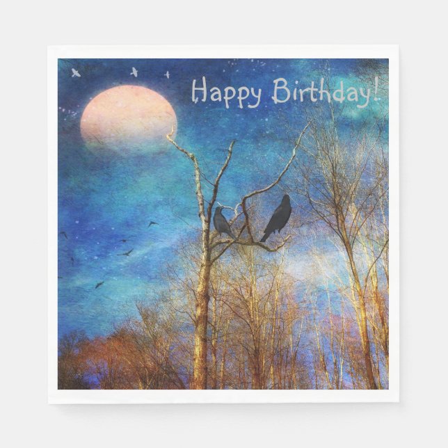 Guardanapo De Papel Cena de Floresta Whimsical (Frente)