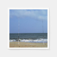 Cena De Praia Com Polos De Pesca