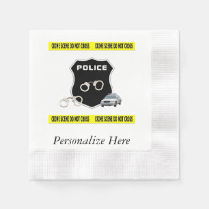 Guardanapo De Papel Cena do crime da polícia