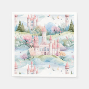 Guardanapo De Papel Cena Encantadora do Castelo -