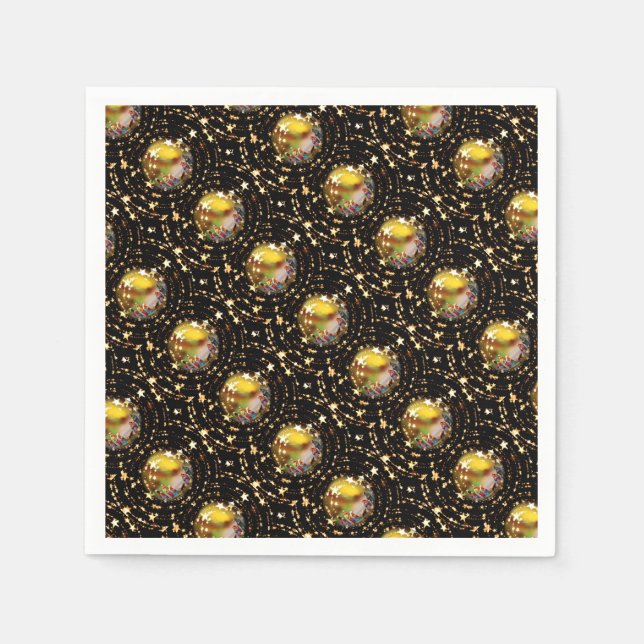 Guardanapo De Papel Cena Natal Crib Natividade Balões estrelados (Frente)