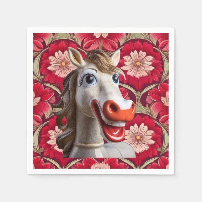 Guardanapo De Papel ceramic horse napkin (Frente)