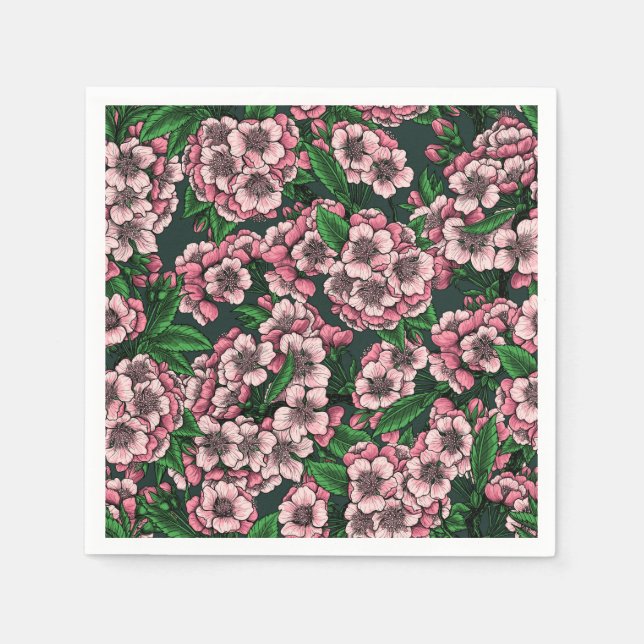 Guardanapo De Papel Cereja floresce 2 (Frente)