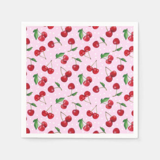 Guardanapo De Papel Cerejas doces frescas