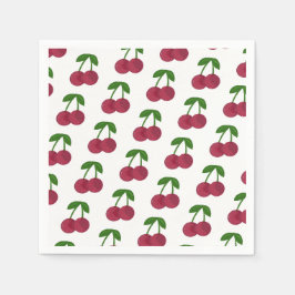 Guardanapo De Papel Cerejas Escuras de Verão