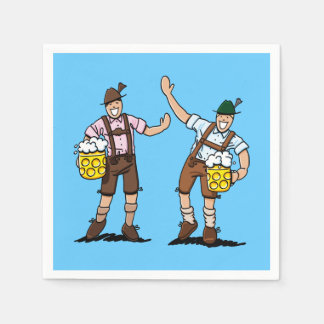 Guardanapo De Papel Cerveja FESTIVAL Lederhosen Men Beer Caneca de cer