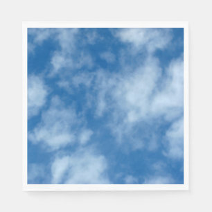 Guardanapo De Papel Céu Azul com Foto de Nuvens