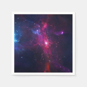 Guardanapo De Papel Céu estrelado brilhante roxo azul