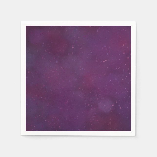 Guardanapo De Papel Céu estrelado roxo (Frente)