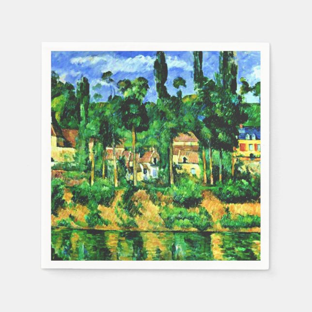 Guardanapo De Papel Cezanne - Chateau de Medan (Frente)
