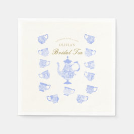 Guardanapo De Papel Chá Branco de Chá Azul China Branca