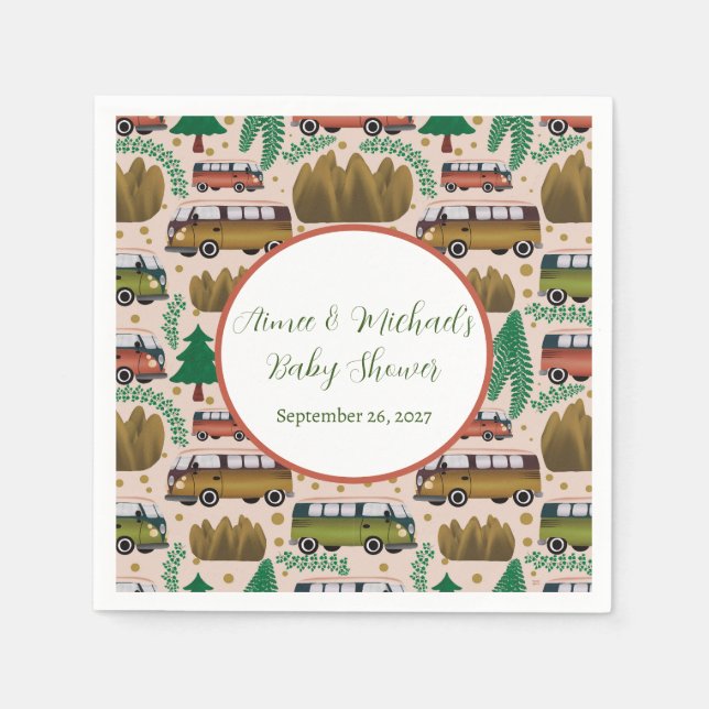 Guardanapo De Papel Chá Da Garota Do Câmera Woodland (Frente)