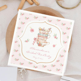 Guardanapo De Papel Chá de Bebê à Moda Tea Party