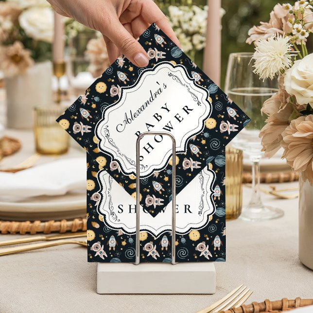 Guardanapo De Papel Chá de Bebê Animal Boho Celestial (Criador carregado)