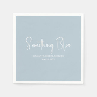 Guardanapo De Papel Chá de Bebê Azul Elegante
