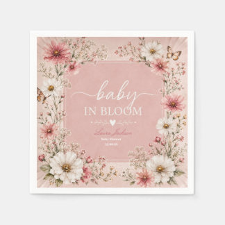 Guardanapo De Papel Chá de Bebê Baby em Flor 