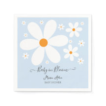 Chá de Bebê Bebê em Flor Bebê Azul Daisy