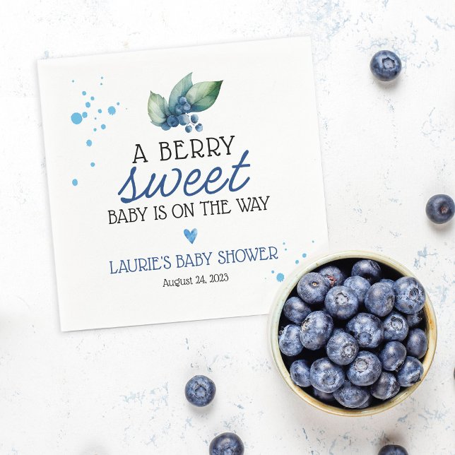 Guardanapo De Papel Chá de Bebê Blueberry Doce Fruta (Criador carregado)