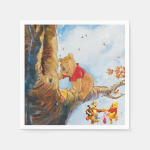 Guardanapo De Papel Chá de Bebê Boas-Vindas em Aquarela do Pooh