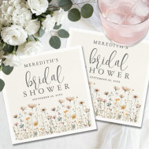 Chá de Bebê Bohemiano com Flores Silvestres