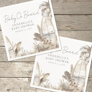 Guardanapo De Papel Chá de Bebê Boho Beach