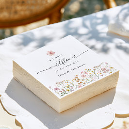 Guardanapo De Papel Chá de Bebê Boho Flor Silvestre