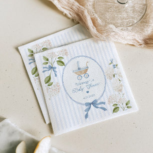 Guardanapo De Papel Chá de Bebê Carruagem Vintage Berçário Francês