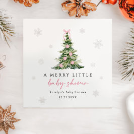 Guardanapo De Papel Chá de Bebê da Árvore de Natal Alegre