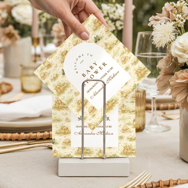 Guardanapo De Papel Chá de Bebê da Selva Fofa (Criador carregado)