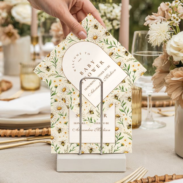 Guardanapo De Papel Chá de Bebê de Abelha Neutro (Criador carregado)