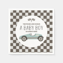Chá de Bebê de Carro de Corrida Vintage