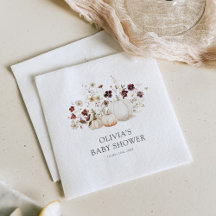 Chá de Bebê de Flor Silvestre de Outono