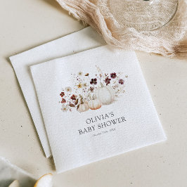 Guardanapo De Papel Chá de Bebê de Flor Silvestre de Outono