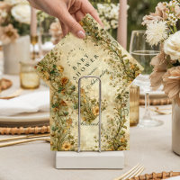Chá de Bebê de Flores Silvestres Botânicas Vintage