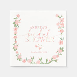 Guardanapo De Papel Chá de Bebê de Jardim Floral de Pêssego Elegante