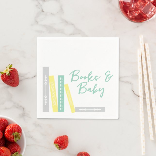 Guardanapo De Papel Chá de Bebê de Livros (Insitu)