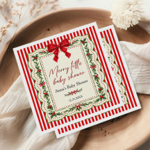 Chá de Bebê de Natal Merry Little Coquette